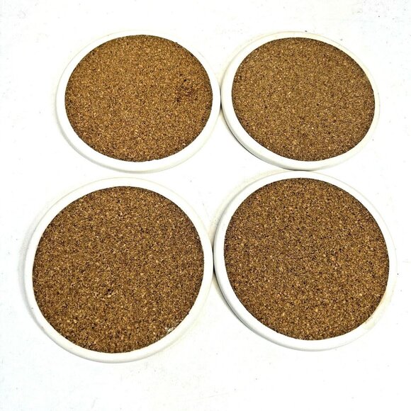 Kohls Christmas Snowmen Yuletide Set of 4 Beverage Drink Coaster - Picture 7 of 8